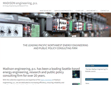 Tablet Screenshot of madisonengineeringps.com